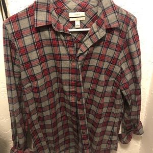 J Crew boyfit flannel shirt
